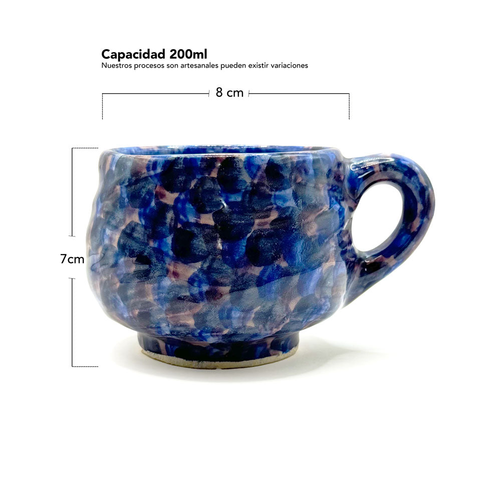 Taza Ajolote Indigo Chica