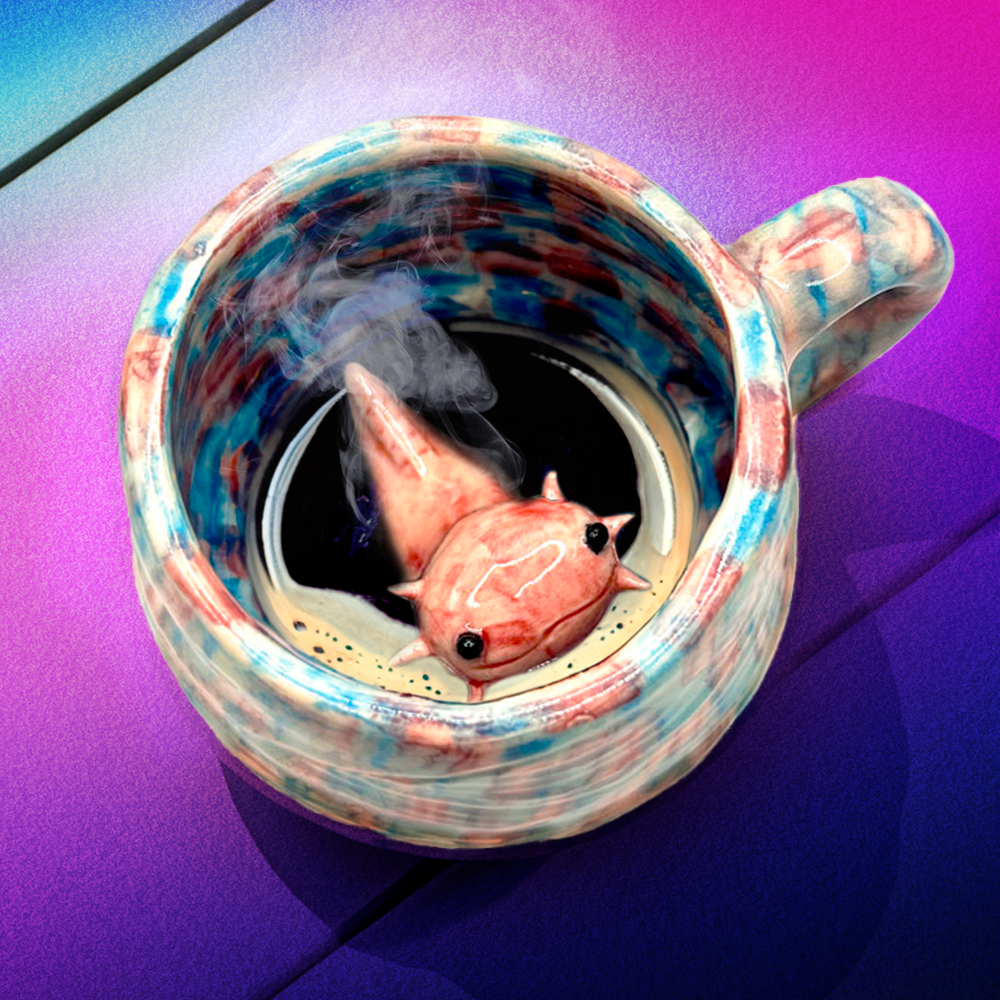 Taza Ajolote Caramelo