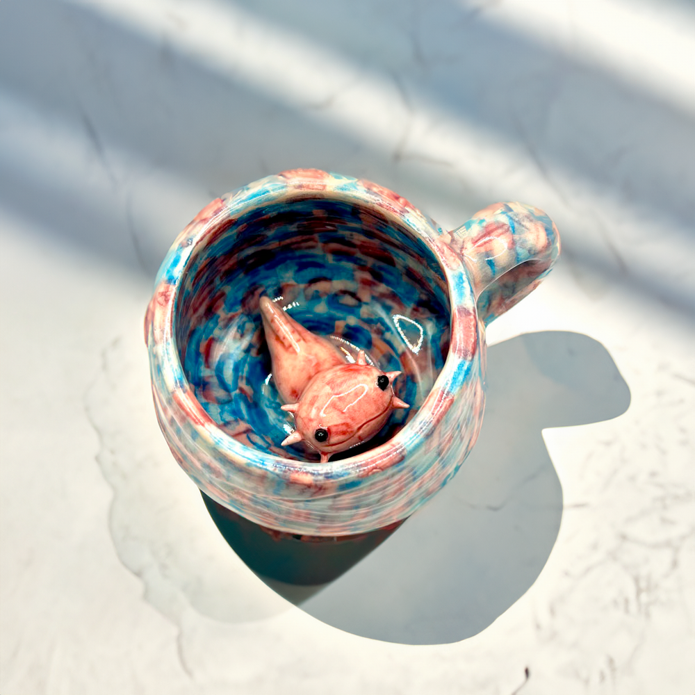 Taza Ajolote Caramelo