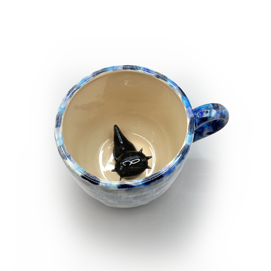 Taza Ajolote Negro Mediana