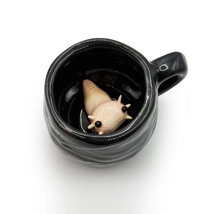 Taza Ajolote Negro Chica