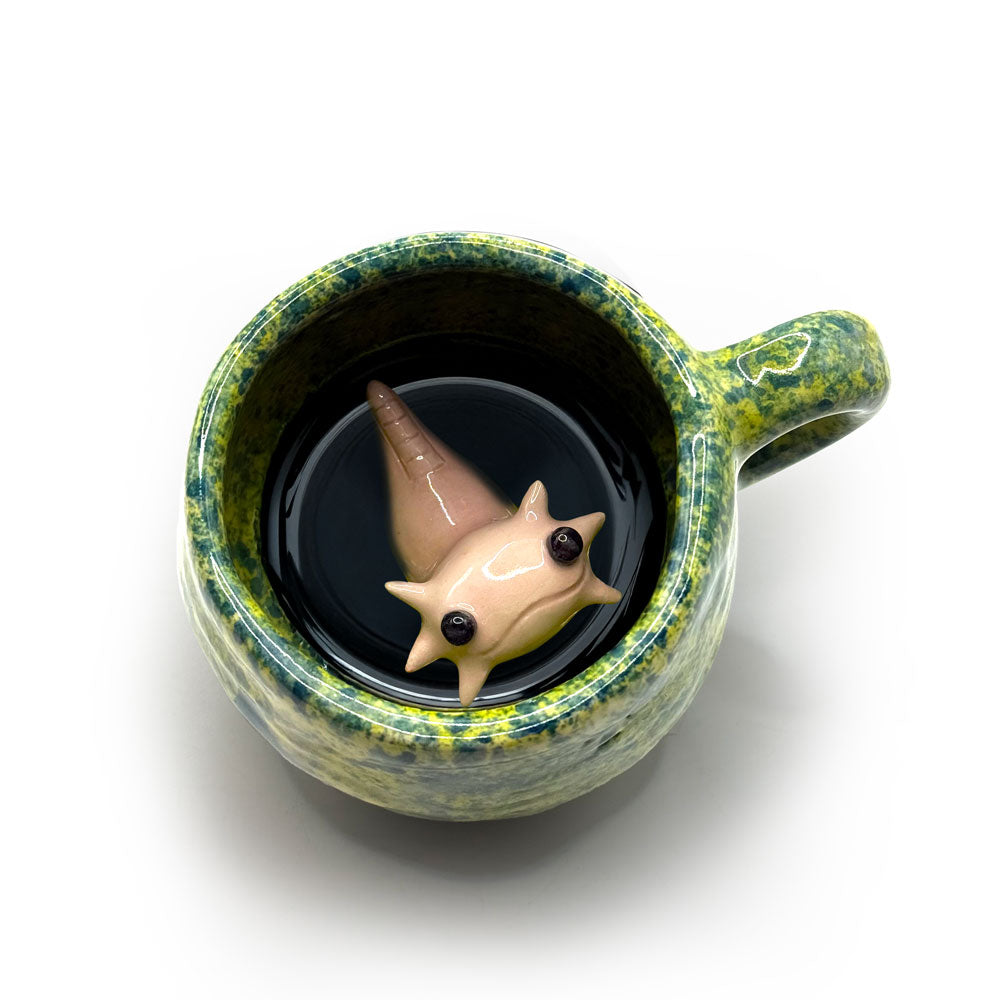 Taza Ajolote Verde Maya Chica