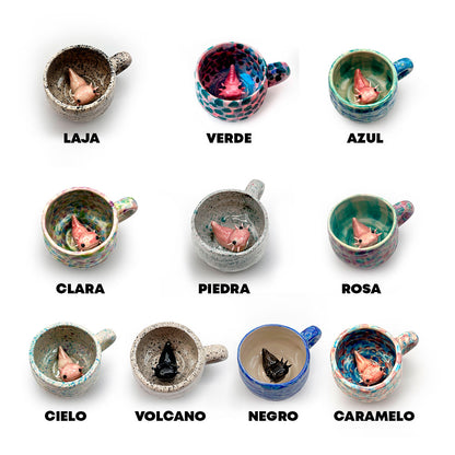 Promo 4 Tazas de ajolote 200ml