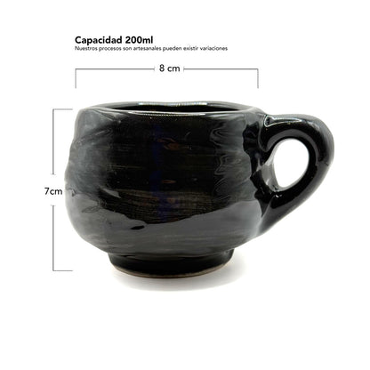 Taza Ajolote Negro Chica