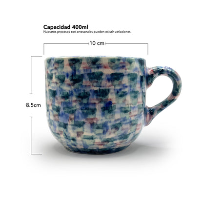 Taza Ajolote Verde Mediana