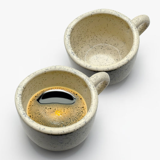 Taza Granito Negro 300ml 2 Unidades