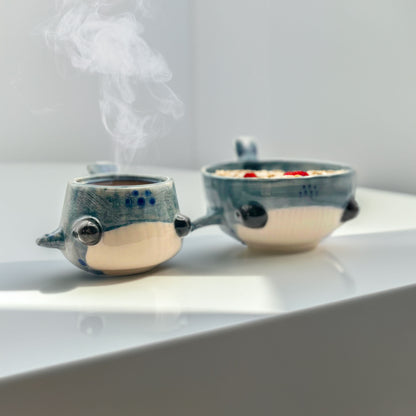 Duo Ballena Taza + Bowl