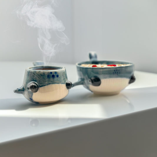 Duo Ballena Taza + Bowl