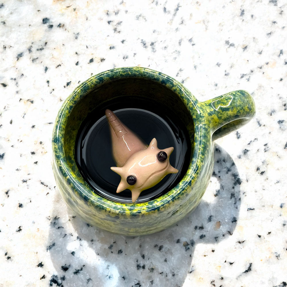 Taza Ajolote Verde Maya Chica