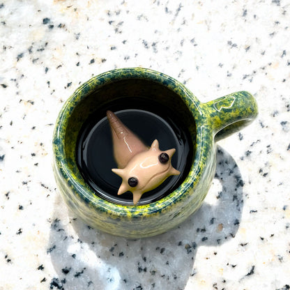 Taza Ajolote Verde Maya Chica