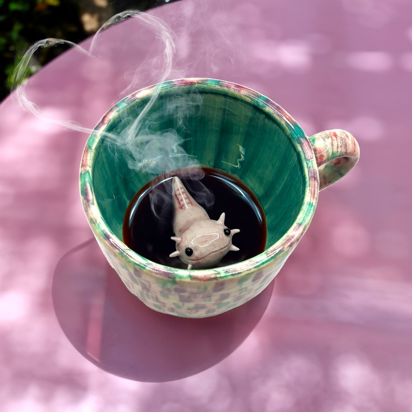 Taza Ajolote Rosa Mediana