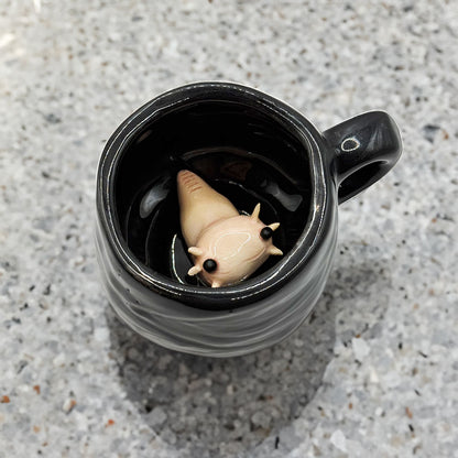 Taza Ajolote Negro Chica