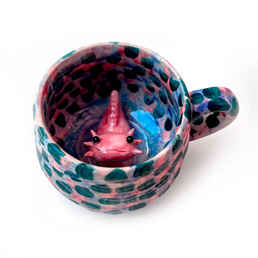 Taza Ajolote Verde Chica