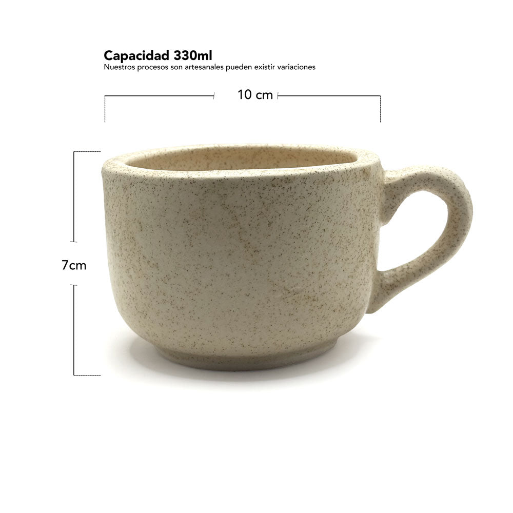 Taza Arena 4 Unidades Sencilla 300ml