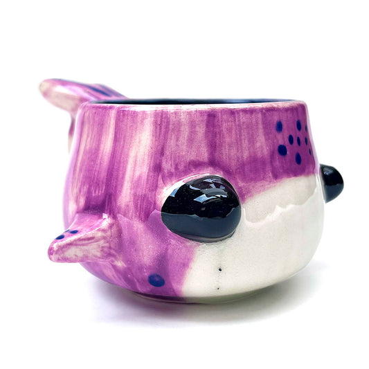 Taza de cara de Ballena Rosa