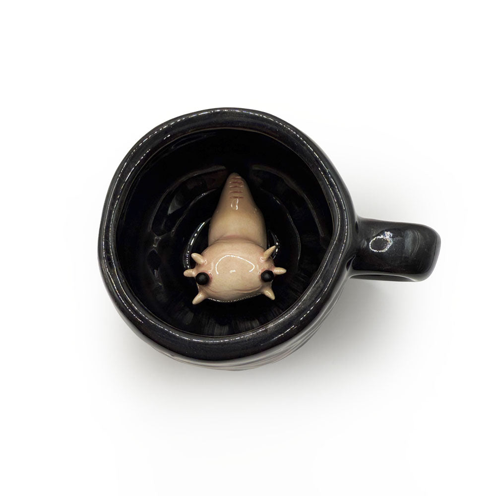 Taza Ajolote Negro Chica